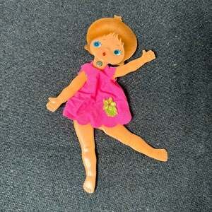 Vintage 1970's Sebino Metti Jointed Doll Nancy Pocket Doll